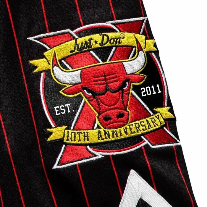Men039s Just Don Mitchell and Ness Just Don 10th Year Anniversary Shorts Chicago Bulls 1996 Men039s Just Don Mitchell and Ness Just Don 10th Year Anniversary Shorts Chicago Bulls 1996
