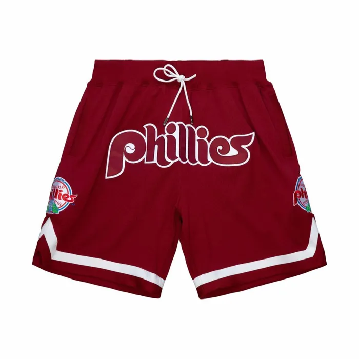 Men039s Just Don Mitchell and Ness Just Don Cooperstown Shorts Philadelphia Phillies Men039s Just Don Mitchell and Ness Just Don Cooperstown Shorts Philadelphia Phillies