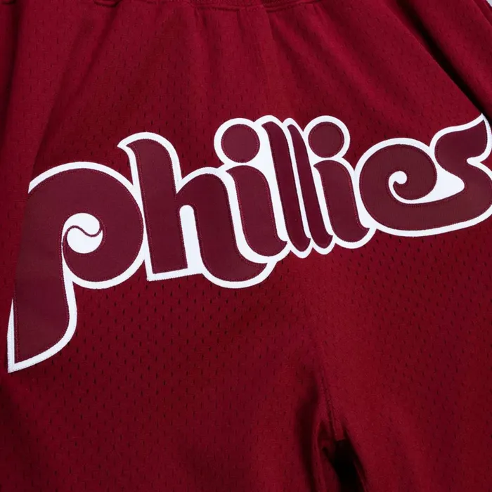 Men039s Just Don Mitchell and Ness Just Don Cooperstown Shorts Philadelphia Phillies Men039s Just Don Mitchell and Ness Just Don Cooperstown Shorts Philadelphia Phillies