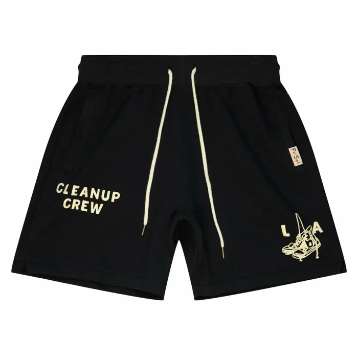 Men039s MandN Brand Mitchell and Ness MandN X Fred Segal Clean Up Crew Fleece Shorts Men039s MandN Brand Mitchell and Ness MandN X Fred Segal Clean Up Crew Fleece Shorts