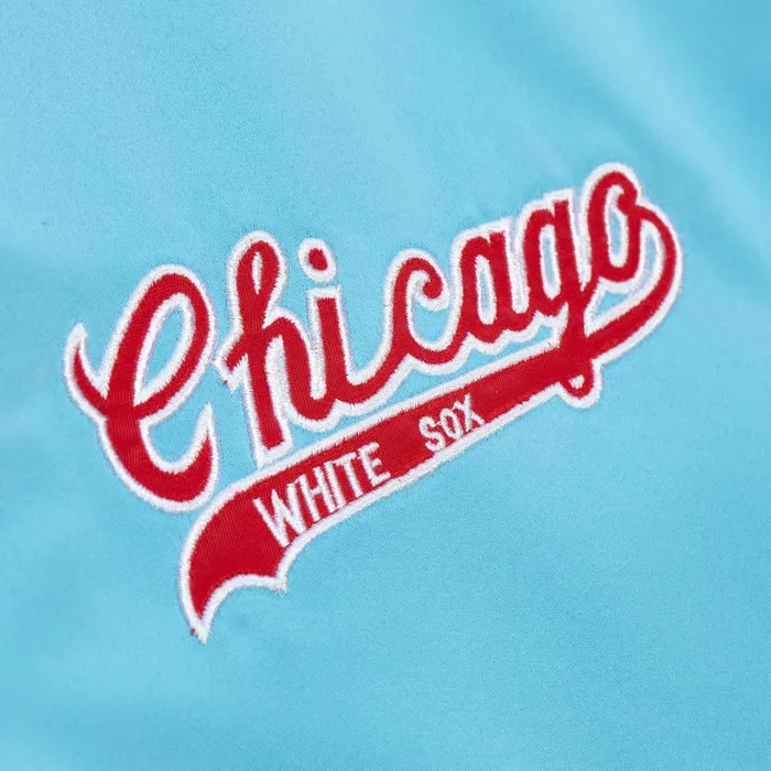 Men039s MLB Mitchell and Ness Heavyweight Satin Jacket Chicago White Sox Men039s MLB Mitchell and Ness Heavyweight Satin Jacket Chicago White Sox