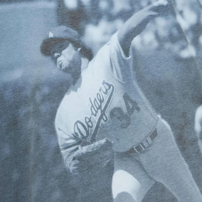 Men039s MLB Mitchell and Ness Highlight Sublimated Player Tee Los Angeles Dodgers Fernando Valenzuela Men039s MLB Mitchell and Ness Highlight Sublimated Player Tee Los Angeles Dodgers Fernando Valenzuela