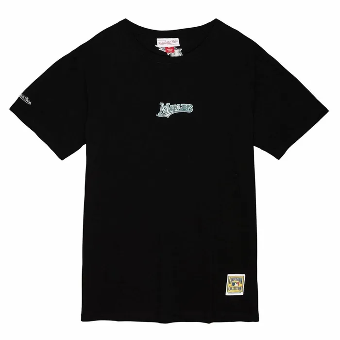 Men039s MLB Mitchell and Ness Insignia SS Tee Florida Marlins