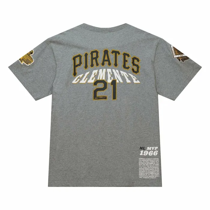Men039s MLB Mitchell and Ness Legends SS Tee Pittsburgh Pirates Roberto Clemente Men039s MLB Mitchell and Ness Legends SS Tee Pittsburgh Pirates Roberto Clemente