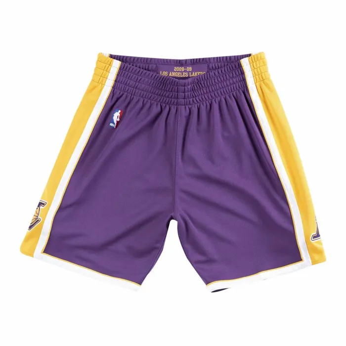 Men039s NBA Authentic Mitchell and Ness Authentic Shorts Los Angeles Lakers Road 200809 Men039s NBA Authentic Mitchell and Ness Authentic Shorts Los Angeles Lakers Road 200809