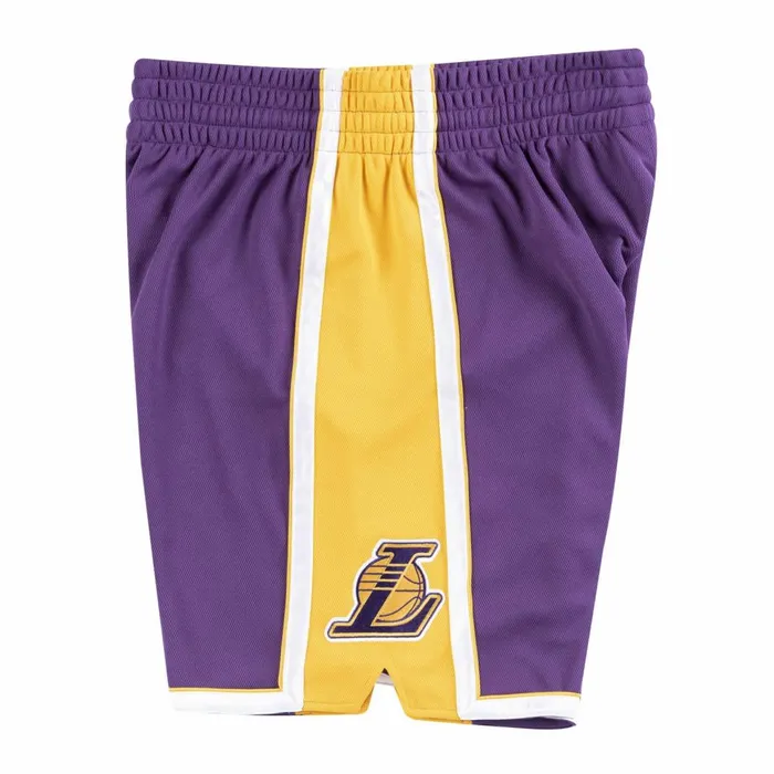 Men039s NBA Authentic Mitchell and Ness Authentic Shorts Los Angeles Lakers Road 200809 Men039s NBA Authentic Mitchell and Ness Authentic Shorts Los Angeles Lakers Road 200809