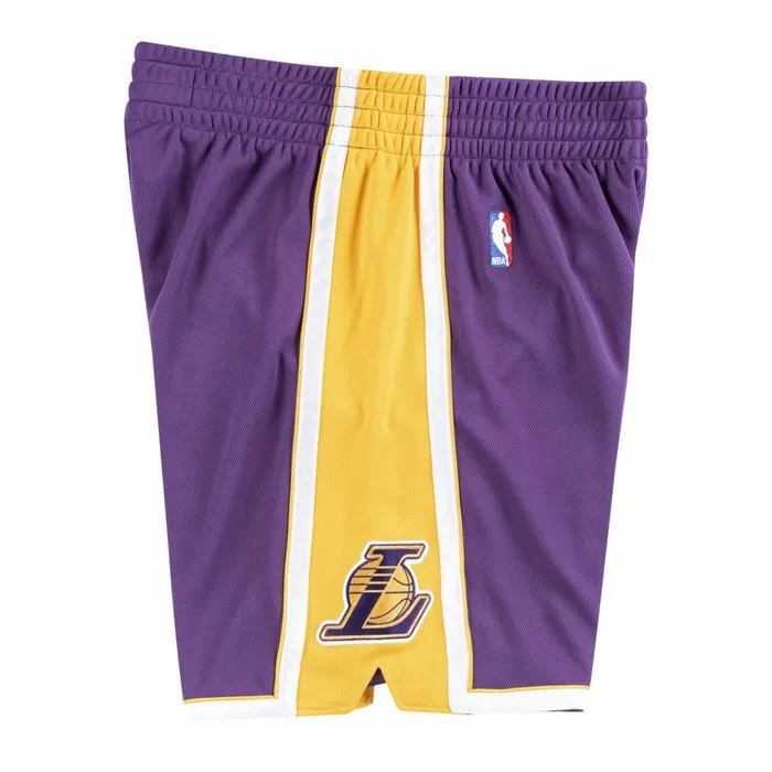 Men039s NBA Authentic Mitchell and Ness Authentic Shorts Los Angeles Lakers Road 200809 Men039s NBA Authentic Mitchell and Ness Authentic Shorts Los Angeles Lakers Road 200809