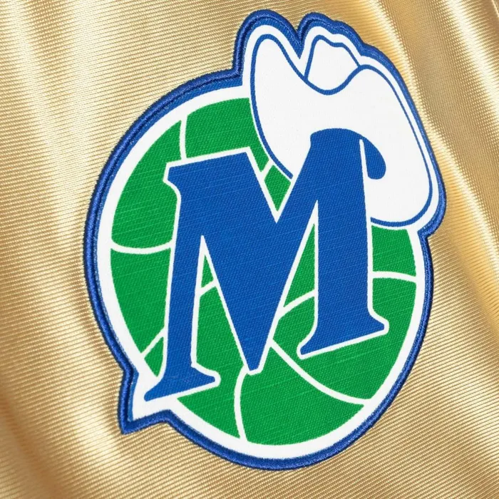 Men039s NBA Swingman Mitchell and Ness 75th Anniversary Gold Swingman Dallas Mavericks 199899 Shorts Men039s NBA Swingman Mitchell and Ness 75th Anniversary Gold Swingman Dallas Mavericks 199899 Shorts