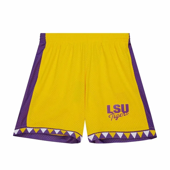 Men039s NBA Swingman Mitchell and Ness Swingman Louisiana State University 1999 Shorts Men039s NBA Swingman Mitchell and Ness Swingman Louisiana State University 1999 Shorts
