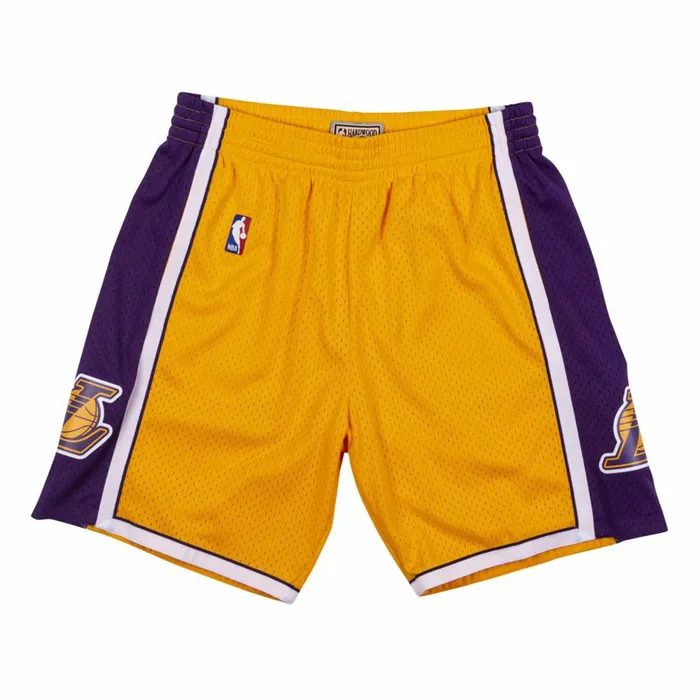 Men039s NBA Swingman Mitchell and Ness Swingman Shorts Los Angeles Lakers 200910