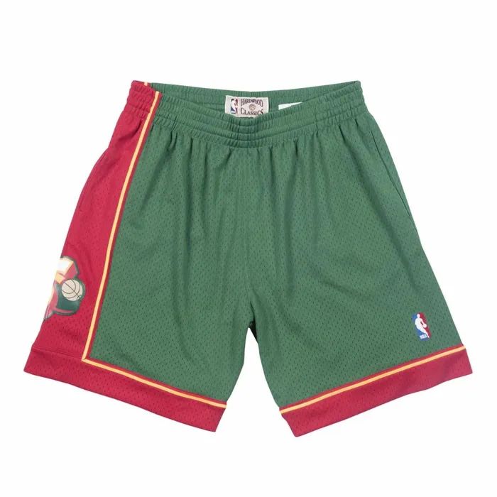 Men039s NBA Swingman Mitchell and Ness Swingman Shorts Seattle SuperSonics Road 199596 Men039s NBA Swingman Mitchell and Ness Swingman Shorts Seattle SuperSonics Road 199596