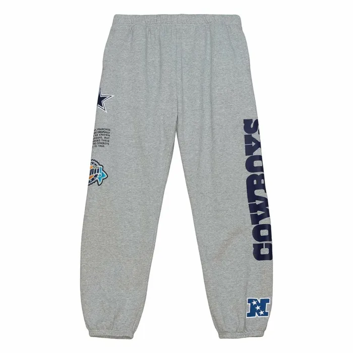 Men039s Pants Mitchell and Ness Team Origins Fleece Pant Dallas Cowboys