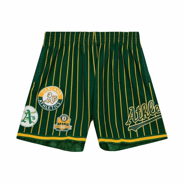Men039s Shorts Mitchell and Ness City Collection Mesh Shorts Oakland Athletics Men039s Shorts Mitchell and Ness City Collection Mesh Shorts Oakland Athletics