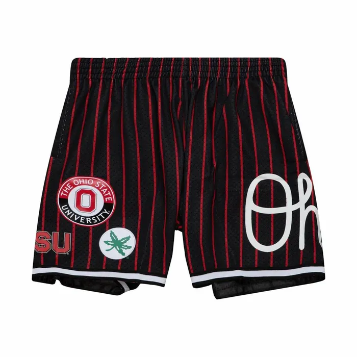 Men039s Shorts Mitchell and Ness City Collection Mesh Shorts Ohio State