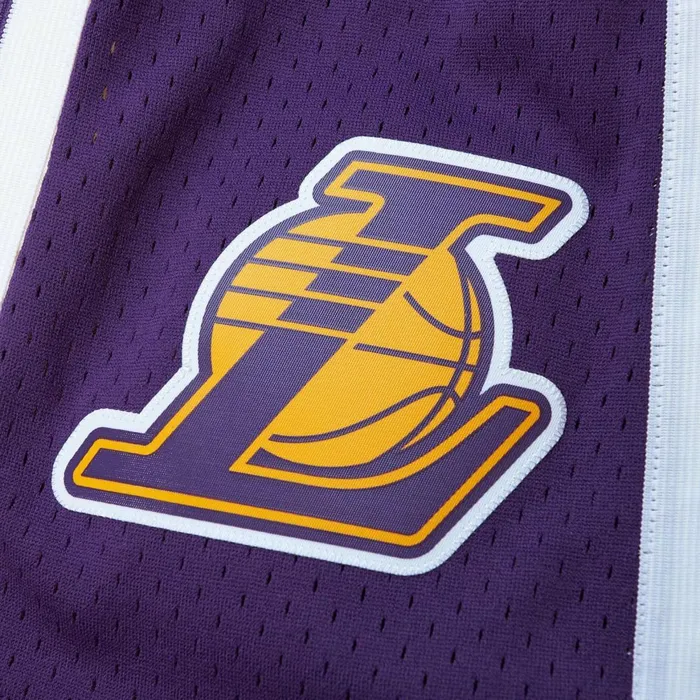 Men039s Shorts Mitchell and Ness Cream Swingman Shorts Los Angeles Lakers 2009 Men039s Shorts Mitchell and Ness Cream Swingman Shorts Los Angeles Lakers 2009