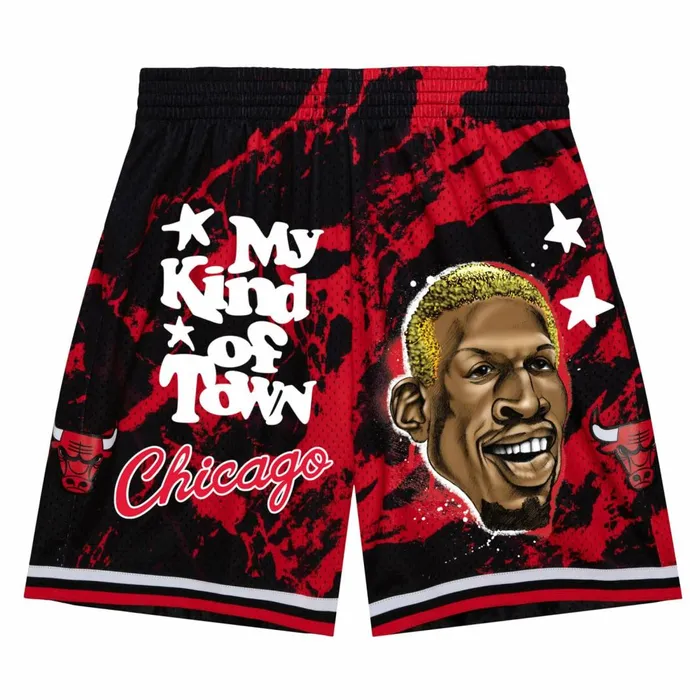Men039s Shorts Mitchell and Ness My Kind Of Town Shorts Chicago Bulls