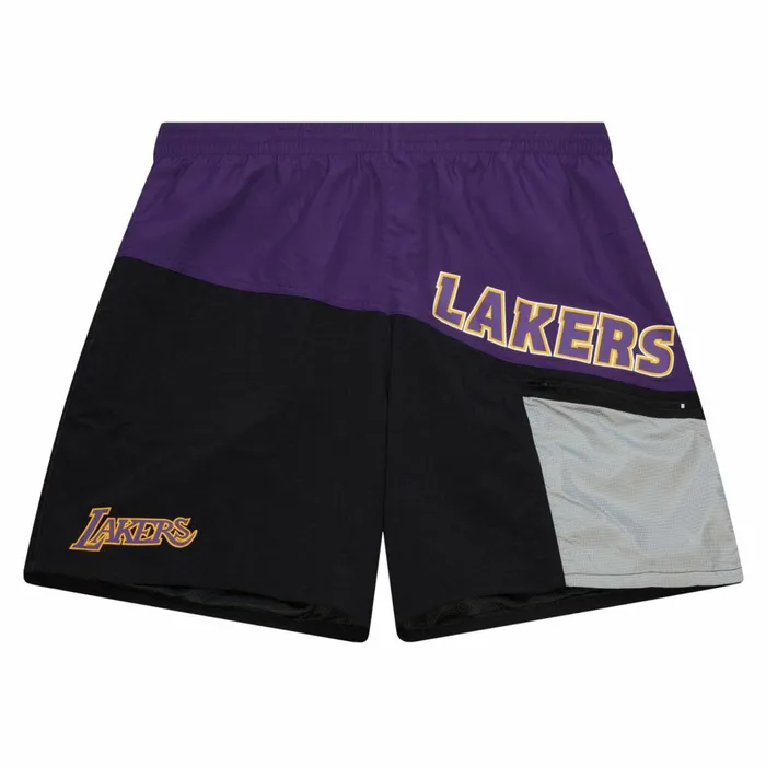 Men039s Shorts Mitchell and Ness Nylon Utility Shorts Los Angeles Lakers