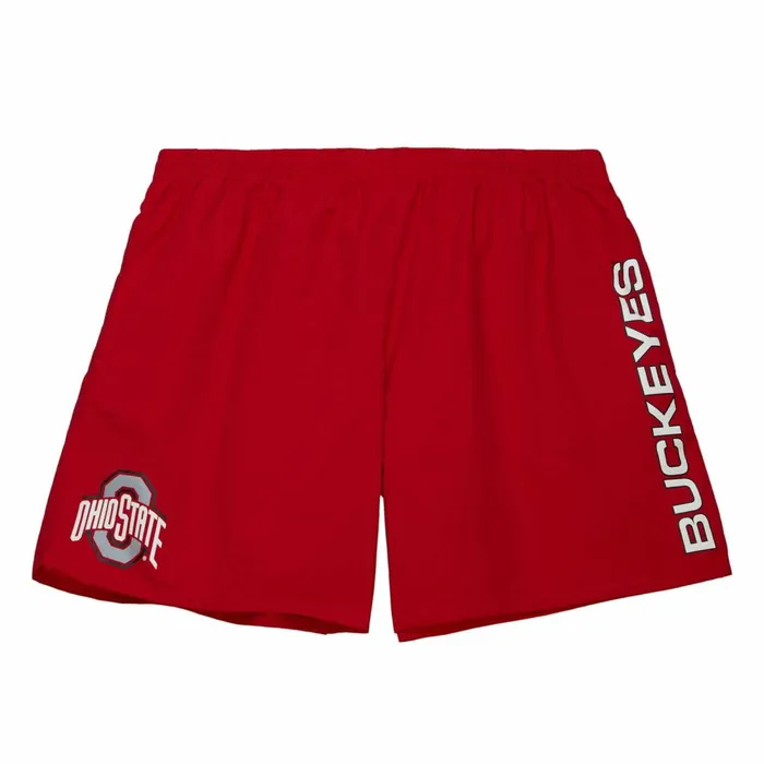 Men039s Shorts Mitchell and Ness Team Heritage Woven Short Ohio State
