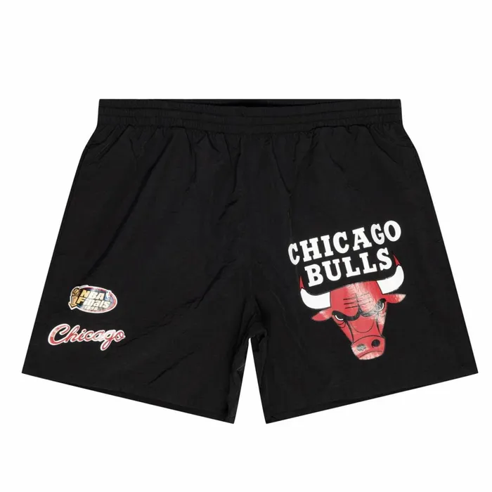 Men039s Shorts Mitchell and Ness Woven Shorts Chicago Bulls
