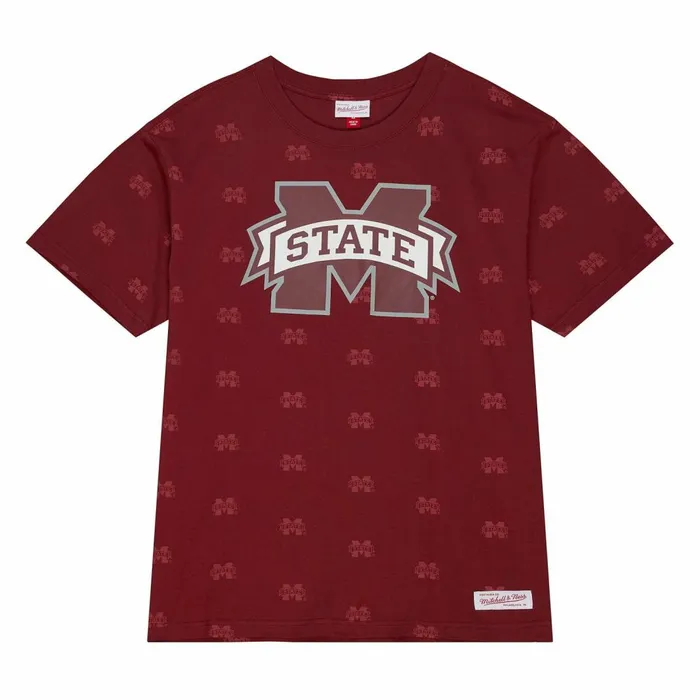 Men039s TShirts and Tops Mitchell and Ness AOP SS Top Mississippi State University Men039s TShirts and Tops Mitchell and Ness AOP SS Top Mississippi State University