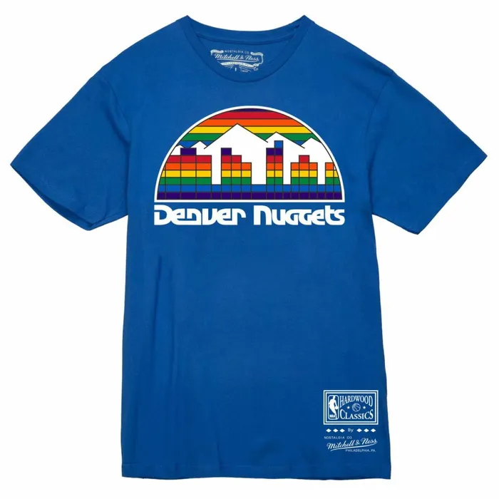 Men039s TShirts and Tops Mitchell and Ness Basic Logo 3 Tee Denver Nuggets