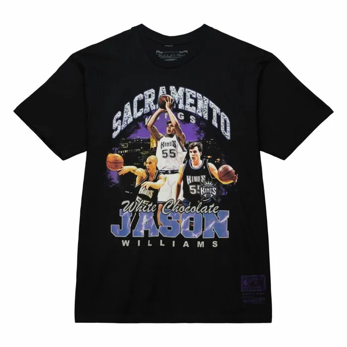 Men039s TShirts and Tops Mitchell and Ness Bling SS Tee HWC Sacramento Kings Jason Williams Men039s TShirts and Tops Mitchell and Ness Bling SS Tee HWC Sacramento Kings Jason Williams