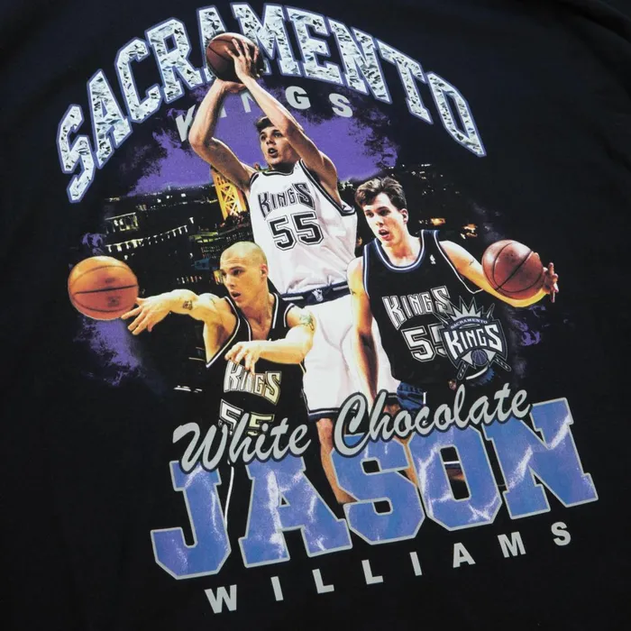 Men039s TShirts and Tops Mitchell and Ness Bling SS Tee HWC Sacramento Kings Jason Williams Men039s TShirts and Tops Mitchell and Ness Bling SS Tee HWC Sacramento Kings Jason Williams