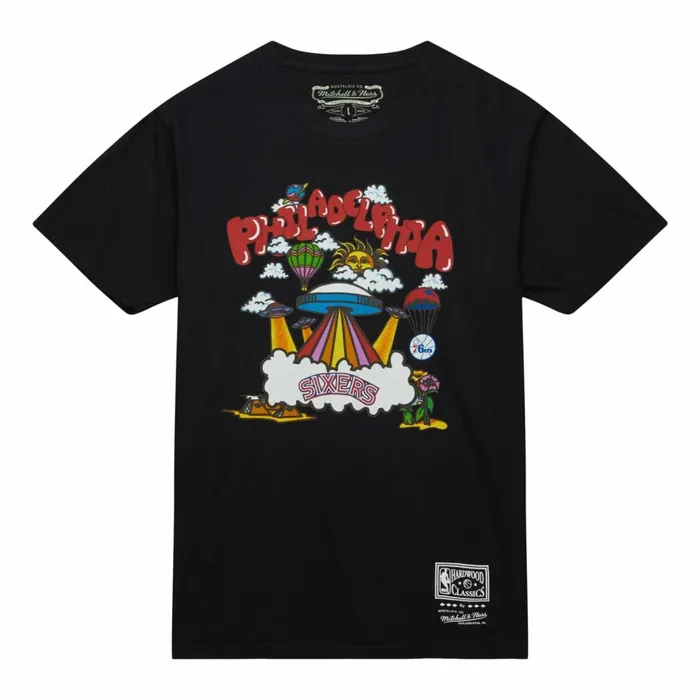 Men039s TShirts and Tops Mitchell and Ness Psychedelic SS Tee Philadelphia 76ers Men039s TShirts and Tops Mitchell and Ness Psychedelic SS Tee Philadelphia 76ers