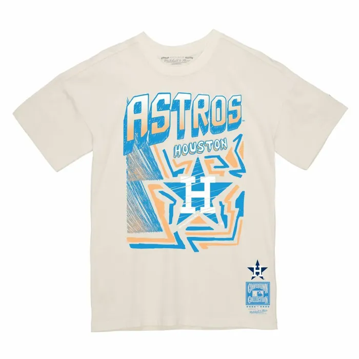 Men039s TShirts and Tops Mitchell and Ness Sidewalk Sketch Tee Houston Astros Men039s TShirts and Tops Mitchell and Ness Sidewalk Sketch Tee Houston Astros