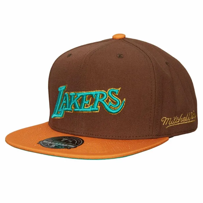 Men039sWomen039s Fitted 163 Styles Mitchell and Ness Copper Top Fitted HWC Los Angeles Lakers Men039sWomen039s Fitted 163 Styles Mitchell and Ness Copper Top Fitted HWC Los Angeles Lakers