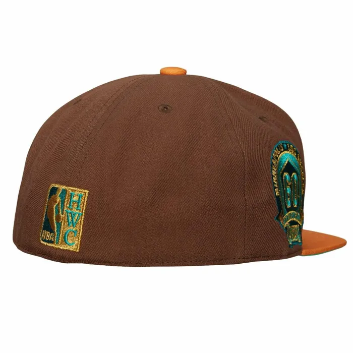 Men039sWomen039s Fitted 163 Styles Mitchell and Ness Copper Top Fitted HWC Los Angeles Lakers Men039sWomen039s Fitted 163 Styles Mitchell and Ness Copper Top Fitted HWC Los Angeles Lakers