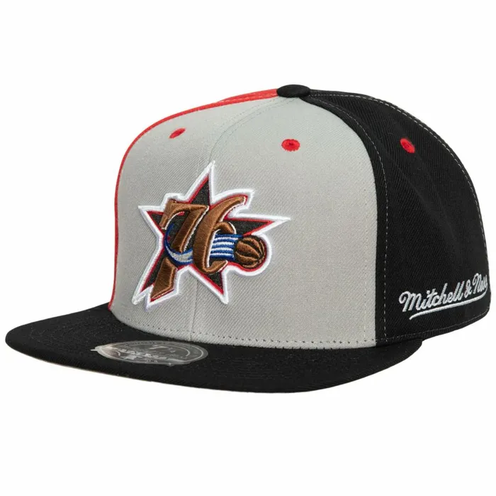 Men039sWomen039s Fitted 163 Styles Mitchell and Ness Tri Cycle Fitted Hat Philadelphia 76ers Men039sWomen039s Fitted 163 Styles Mitchell and Ness Tri Cycle Fitted Hat Philadelphia 76ers
