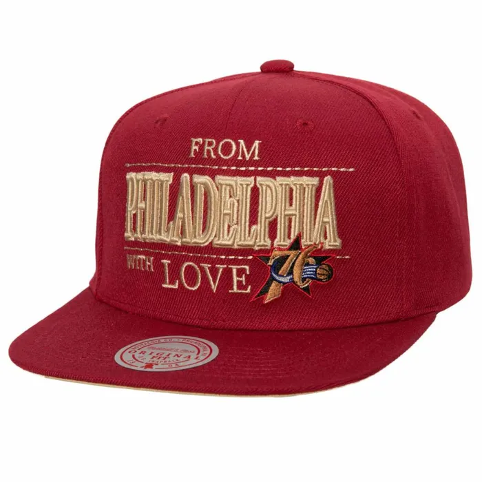 Men039sWomen039s Snapback 1921 Styles Mitchell and Ness With Love Snapback HWC Philadelphia 76ers Men039sWomen039s Snapback 1921 Styles Mitchell and Ness With Love Snapback HWC Philadelphia 76ers