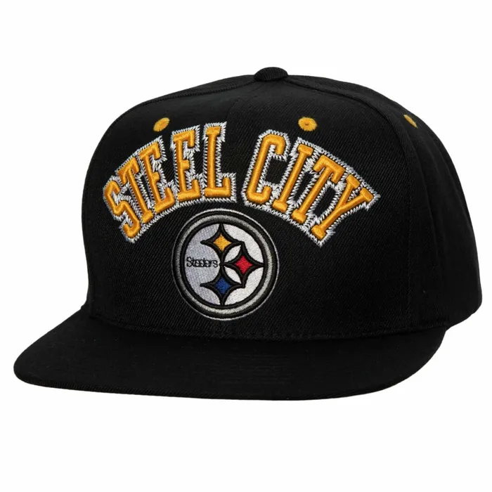 Men039sWomen039s Snapback 1921 Styles Mitchell and Ness ZZ Snapback HWC Pittsburgh Steelers