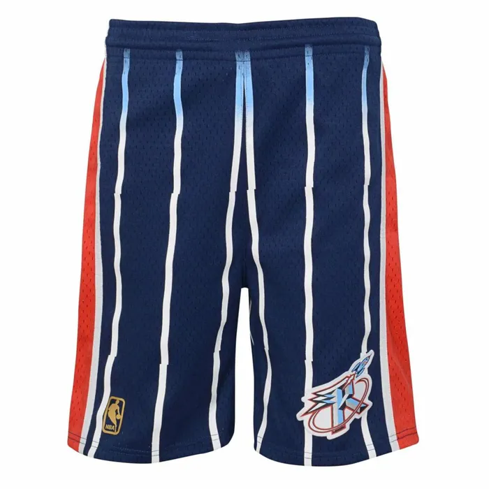 Men039sYouth NBA Swingman Mitchell and Ness Swingman Houston Rockets Road 199697 Shorts Men039sYouth NBA Swingman Mitchell and Ness Swingman Houston Rockets Road 199697 Shorts