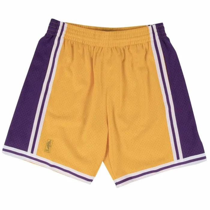 Men039sYouth NBA Swingman Mitchell and Ness Swingman Shorts Los Angeles Lakers Home 199697 Men039sYouth NBA Swingman Mitchell and Ness Swingman Shorts Los Angeles Lakers Home 199697