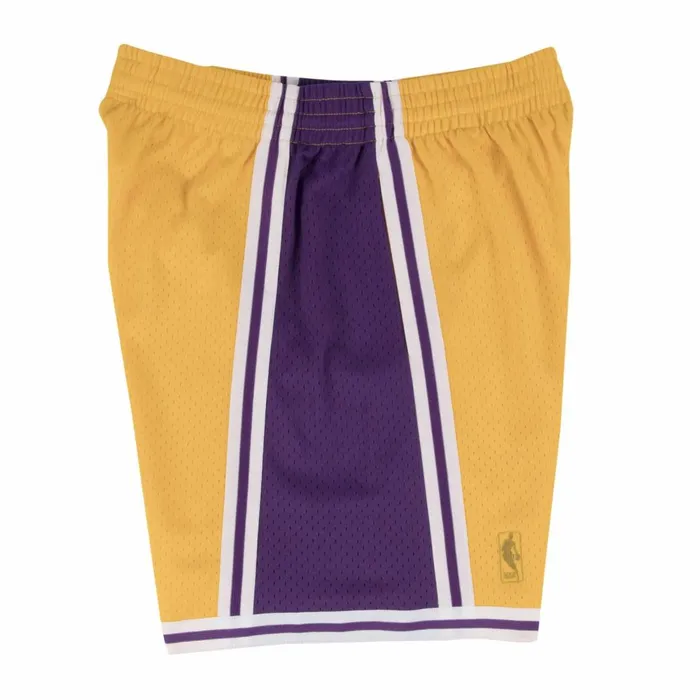 Men039sYouth NBA Swingman Mitchell and Ness Swingman Shorts Los Angeles Lakers Home 199697 Men039sYouth NBA Swingman Mitchell and Ness Swingman Shorts Los Angeles Lakers Home 199697