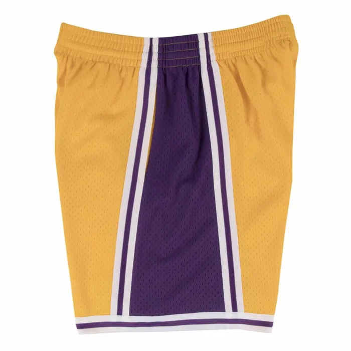 Men039sYouth NBA Swingman Mitchell and Ness Swingman Shorts Los Angeles Lakers Home 199697 Men039sYouth NBA Swingman Mitchell and Ness Swingman Shorts Los Angeles Lakers Home 199697
