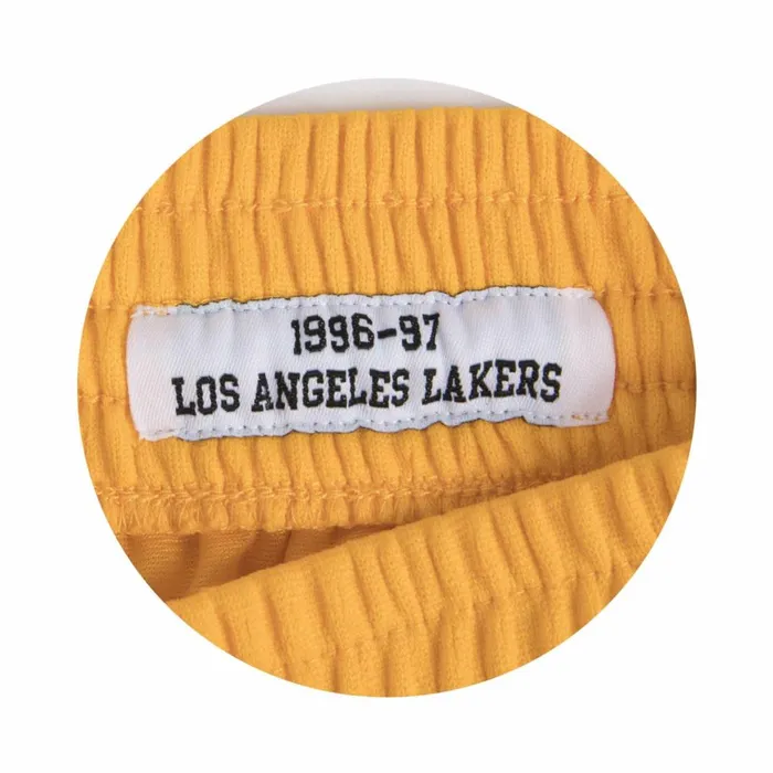 Men039sYouth NBA Swingman Mitchell and Ness Swingman Shorts Los Angeles Lakers Home 199697 Men039sYouth NBA Swingman Mitchell and Ness Swingman Shorts Los Angeles Lakers Home 199697