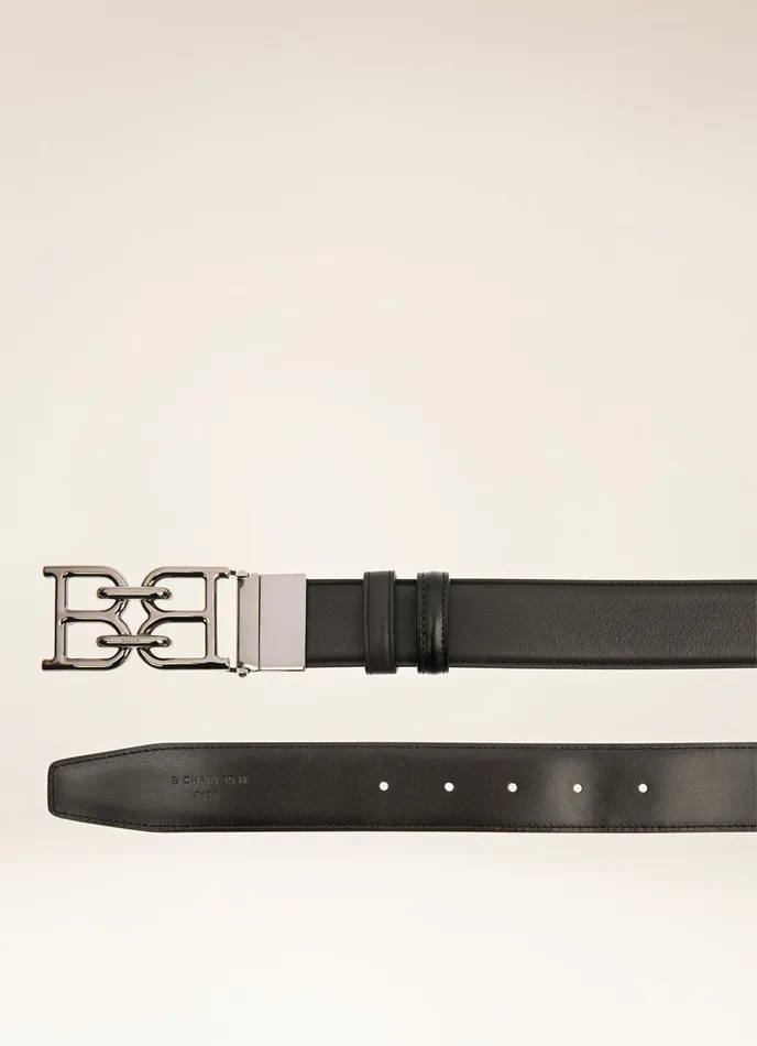 Men Bally Belts BChain 8211 Leather 35mm Belt In Black