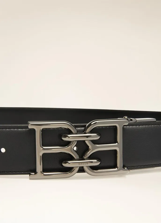 Men Bally Belts BChain 8211 Leather 35mm Belt In Black