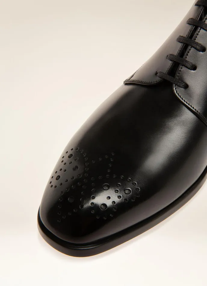 Men Bally LaceUps And Monks Lindron 8211 Leather Derby Shoes In Black