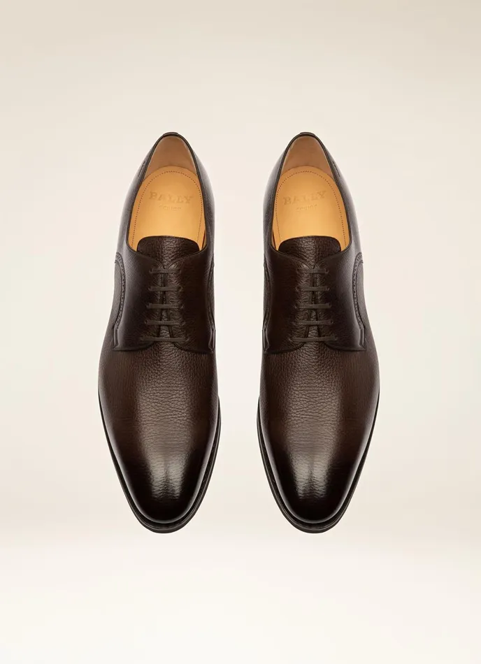 Men Bally LaceUps And Monks Scrivani 8211 Leather Derby Shoes In Brown