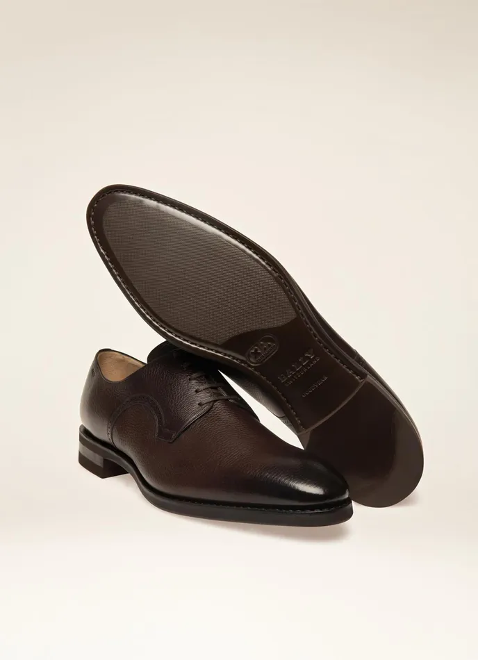Men Bally LaceUps And Monks Scrivani 8211 Leather Derby Shoes In Brown