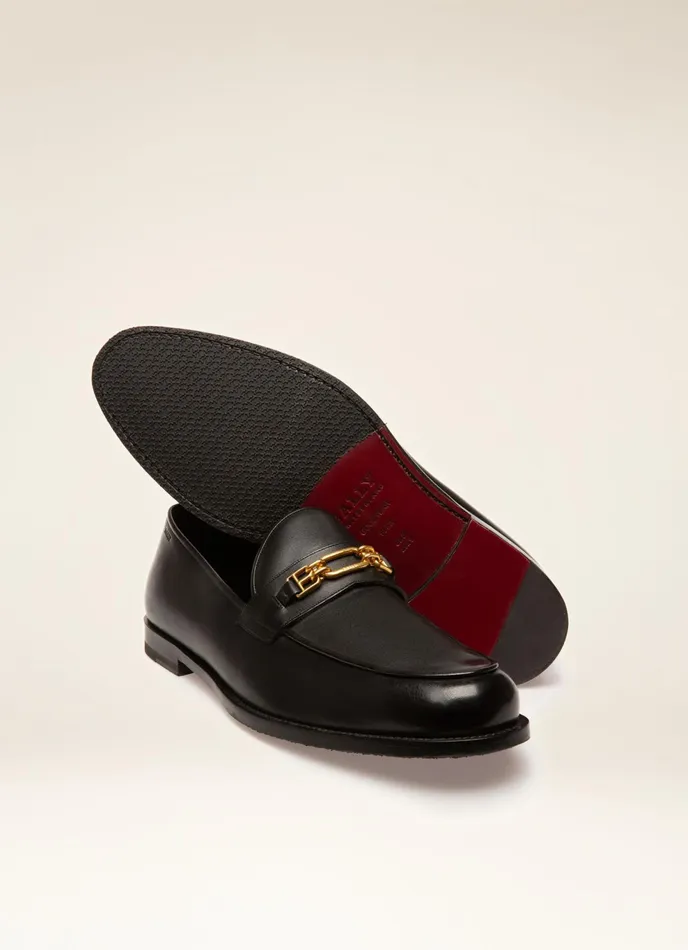 Men Bally Loafers And Moccasins Kelsy 8211 Leather Moccasins In Black