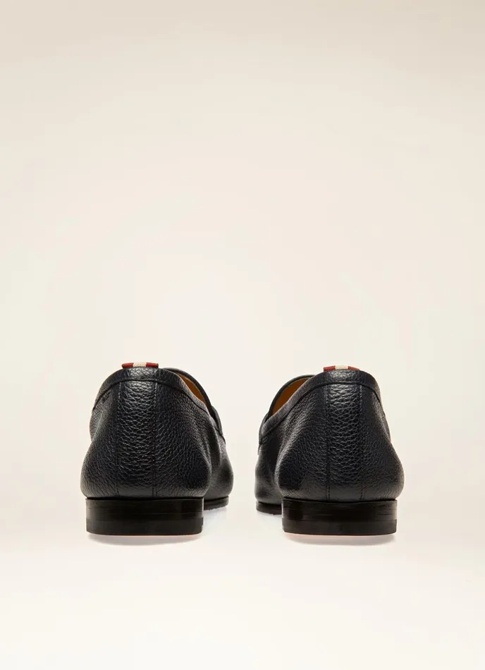 Men Bally Loafers And Moccasins Plumy 8211 Leather Loafers In Navy