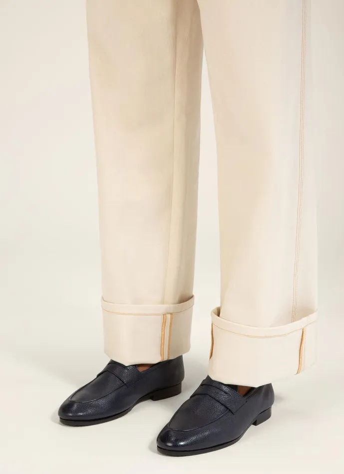 Men Bally Loafers And Moccasins Plumy 8211 Leather Loafers In Navy