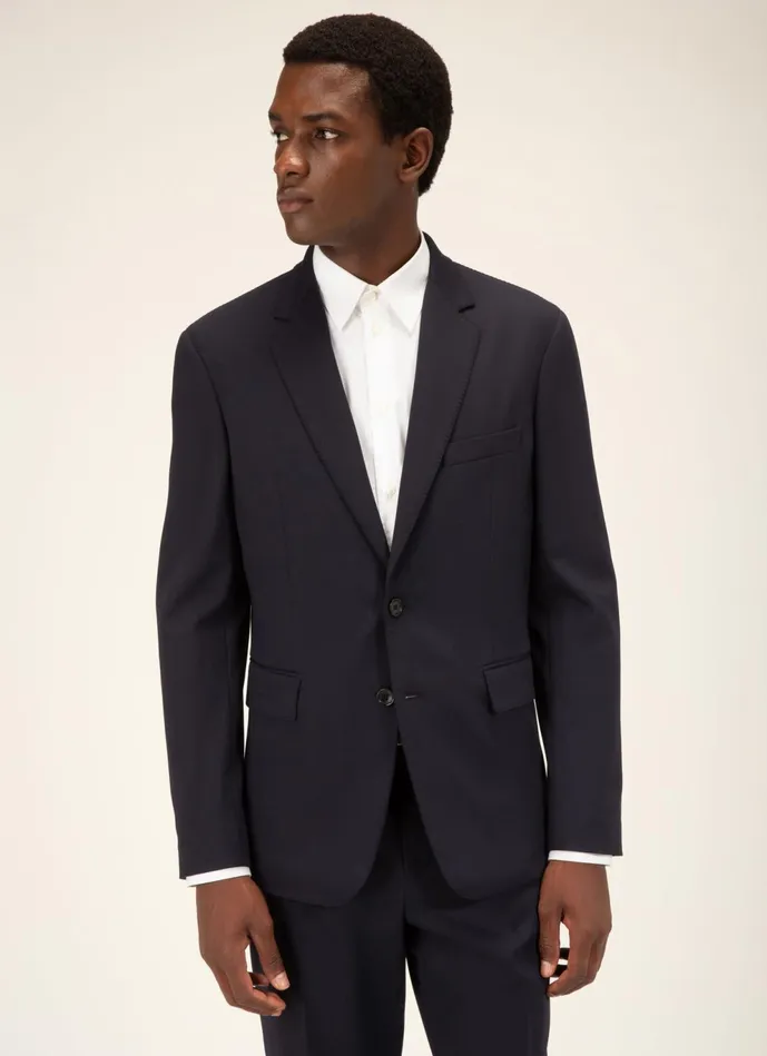 Men Bally Outerwear Suit Jacket 8211 Cotton Mix Outerwear In Dark Navy