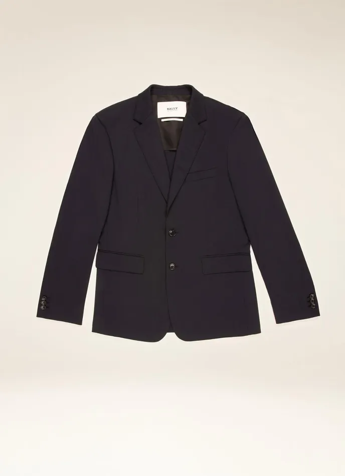 Men Bally Outerwear Suit Jacket 8211 Cotton Mix Outerwear In Dark Navy