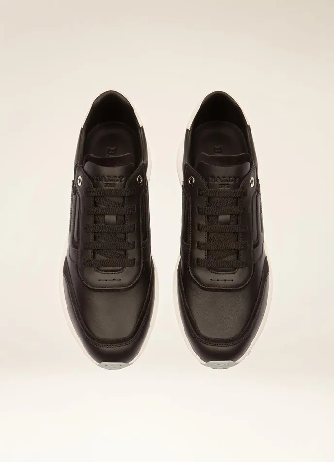 Men Bally Sneakers Demmy 8211 Leather Sneakers In Black
